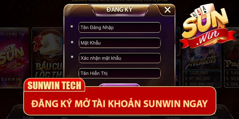 Đăng ký mở tài khoản Sunwin ngay