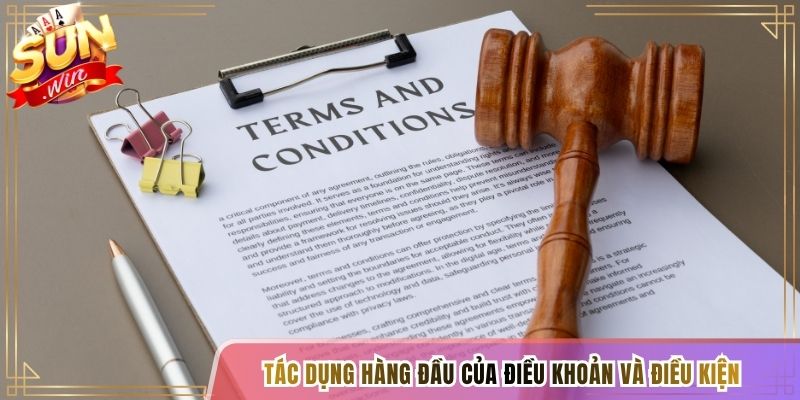 Tác dụng hàng đầu của điều khoản và điều kiện